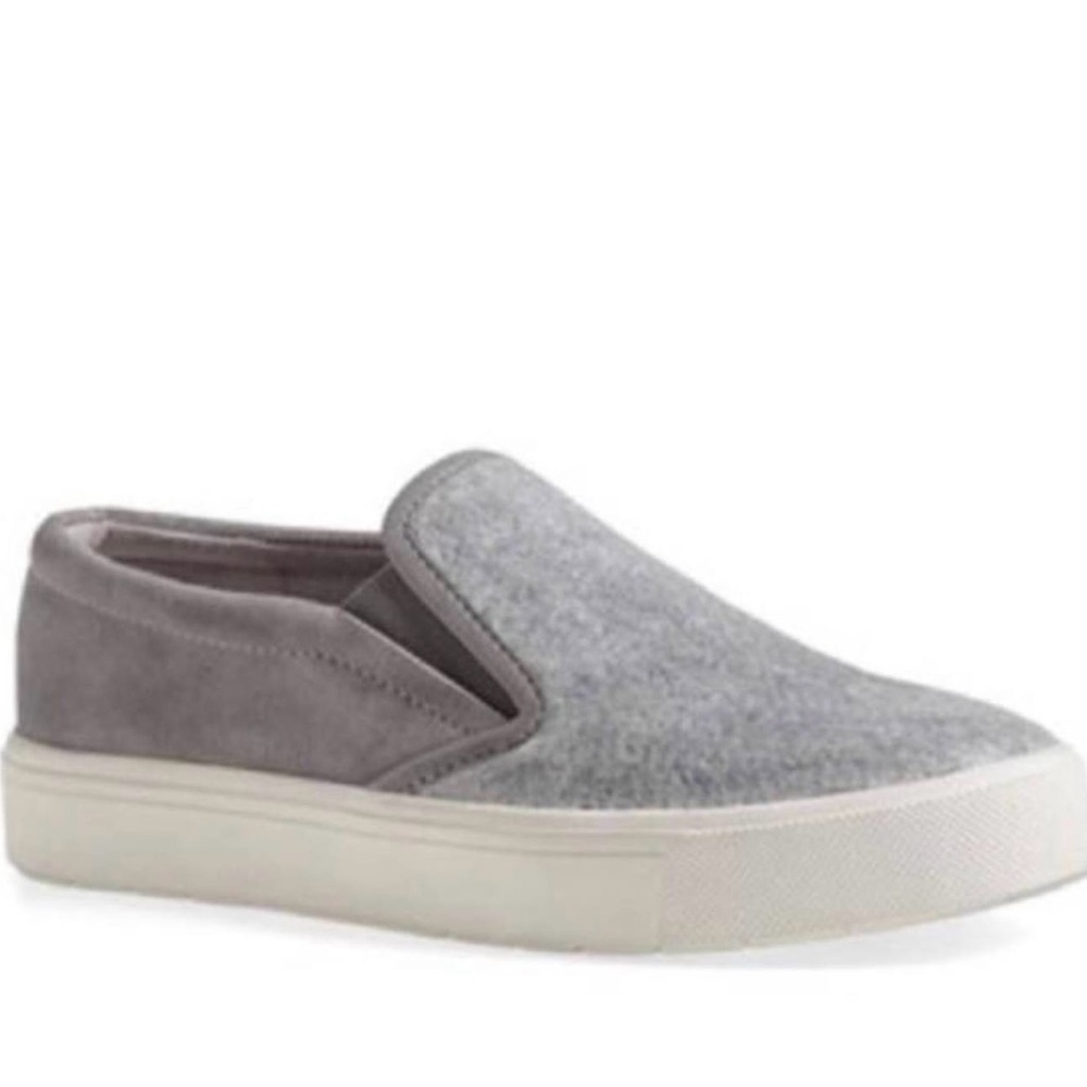 Vince wool and suede slip on sneakers - gray - size 8.5